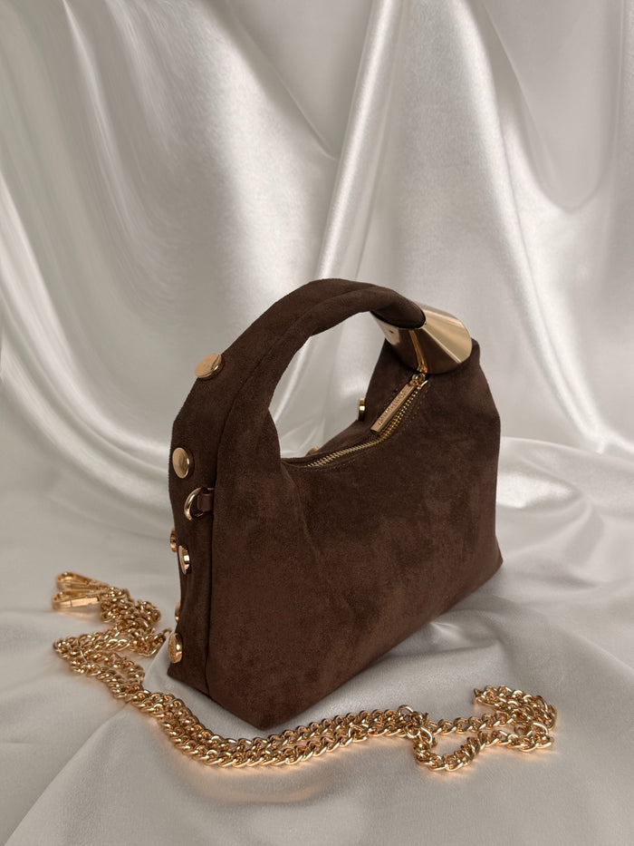 Sac à clous doré