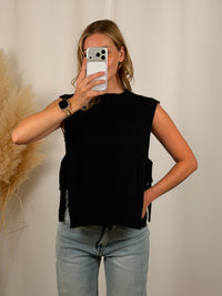 Pull en crochet sans manches