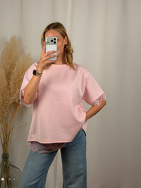 T-shirt à dentelle