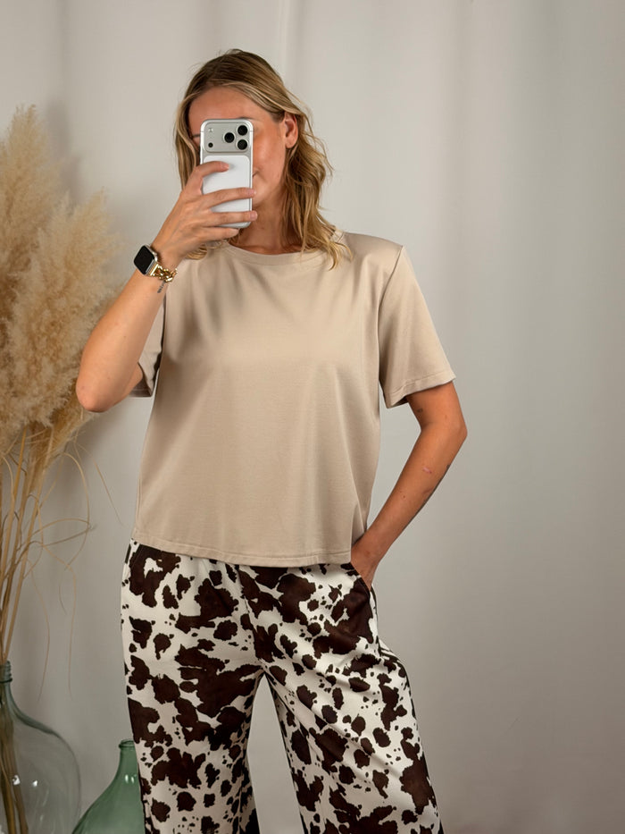 T-shirt à épaulettes