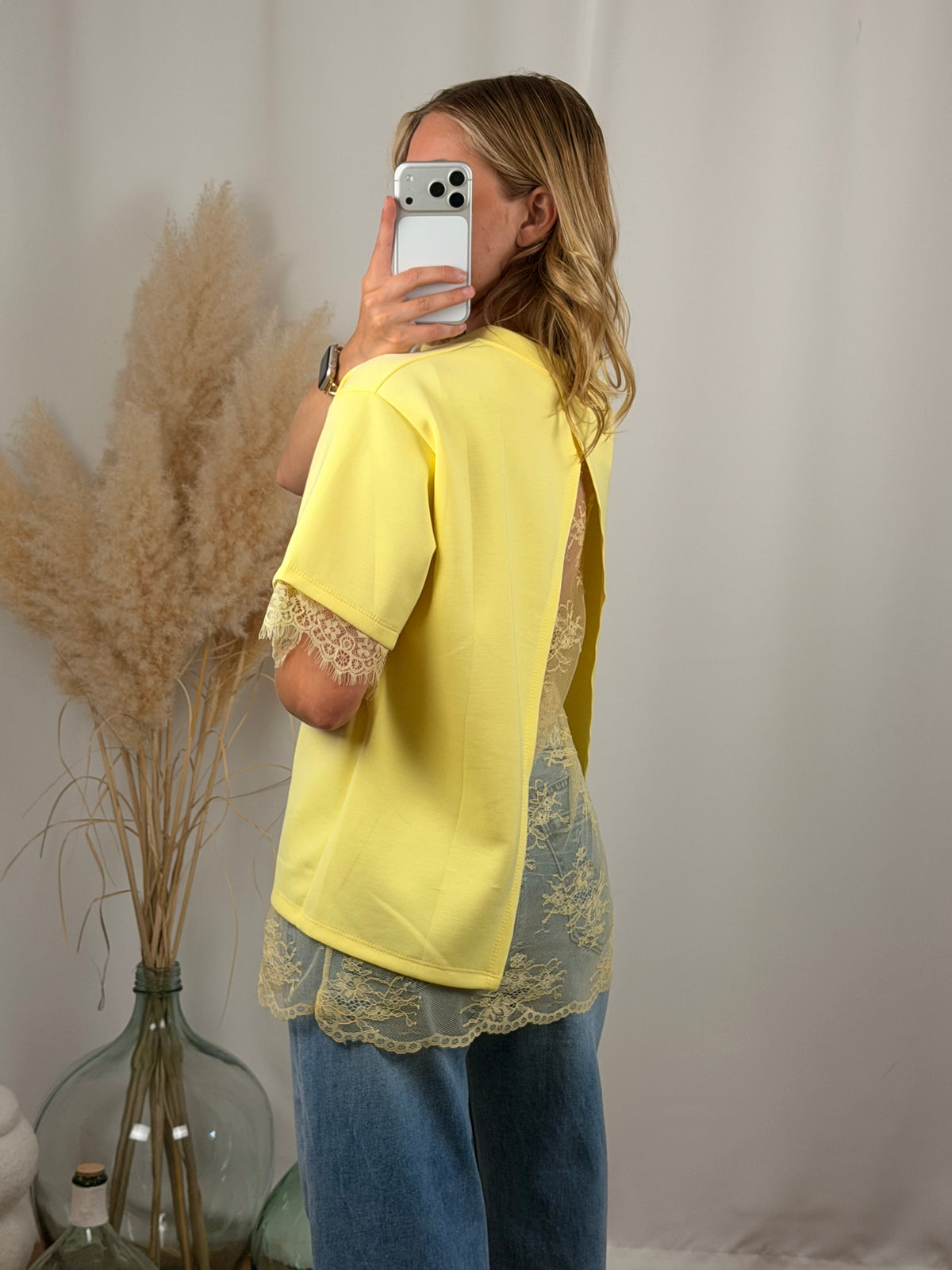 T-shirt à dentelle