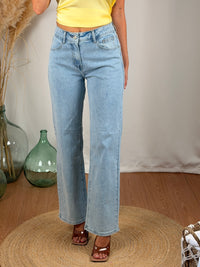 Jeans bleu pailleté