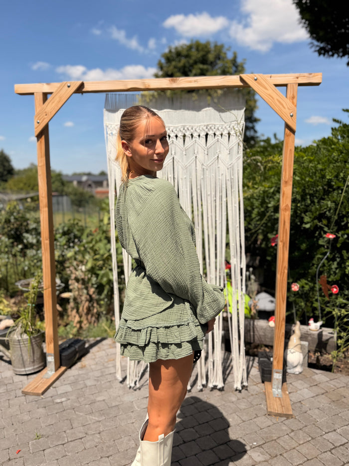 Ensemble blouse et jupe-short