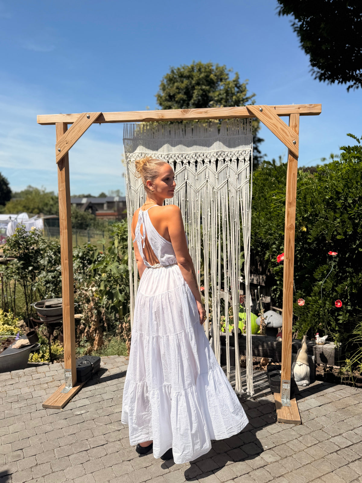 Robe longue décolleté en V
